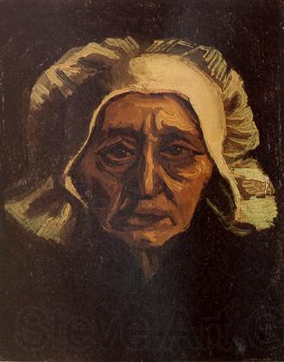 Vincent Van Gogh Head of an old Peasant Woman with White Cap (nn04) France oil painting art